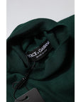 Dolce & Gabbana Green Cashmere Knitted Men Pullover Sweater
