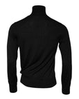 Dolce & Gabbana Black Cashmere Knitted Men Pullover Sweater
