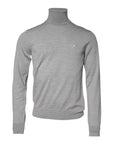 Dolce & Gabbana Gray Wool Knitted Men Pullover Sweater