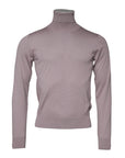 Dolce & Gabbana Brown Cashmere Knitted Men Pullover Sweater