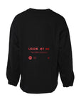 Dolce & Gabbana Black Cotton Graphic Print Pullover Sweater