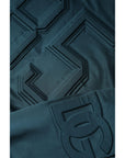 Dolce & Gabbana Dark Green Embossed Logo Pullover Sweater