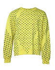 Dolce & Gabbana Yellow Heart Crew Neck Men Pullover Sweater