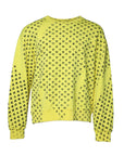Dolce & Gabbana Yellow Heart Crew Neck Men Pullover Sweater