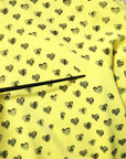 Dolce & Gabbana Yellow Heart Crew Neck Men Pullover Sweater