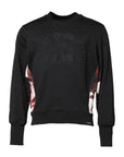 Dolce & Gabbana Black Embroidered Crew Neck Pullover Sweater