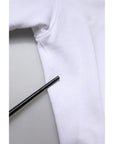 Dolce & Gabbana White Logo Cotton Crew Neck Pullover Sweater