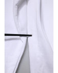 Dolce & Gabbana White Logo Cotton Crew Neck Pullover Sweater