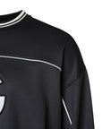 Dolce & Gabbana Black Logo Polyester Crew Neck Men Pullover Sweater