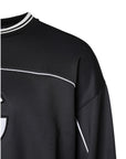 Dolce & Gabbana Black Logo Polyester Crew Neck Men Pullover Sweater