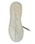 Dolce & Gabbana White Red Logo Portofino Sneakers Shoes