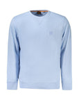 Hugo Boss Light Blue Cotton Men Sweater
