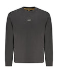 Hugo Boss Black Cotton Men Sweater