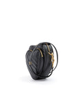 Gucci Black Leather Mini Heart Crossbody Bag