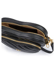 Gucci Black Leather Mini Heart Crossbody Bag