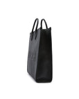 Gucci Black Leather Logo Medium Tote Bag