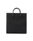 Gucci Black Leather Logo Medium Tote Bag