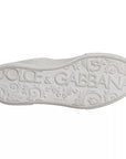 Dolce & Gabbana White Miami Leather Low Top Sneakers Shoes