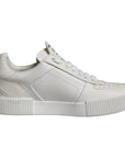 Dolce & Gabbana White Miami Leather Low Top Sneakers Shoes