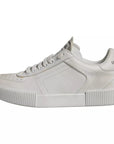 Dolce & Gabbana White Miami Leather Low Top Sneakers Shoes