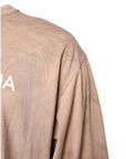 Dolce & Gabbana Beige Tie Dye Logo Print Cropped T-shirt