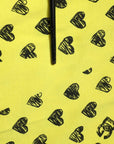 Dolce & Gabbana Yellow Cotton DG Heart Print Crew Neck T-shirt