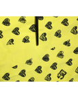 Dolce & Gabbana Yellow Cotton DG Heart Print Crew Neck T-shirt