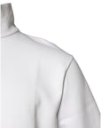 Dolce & Gabbana White Cotton Turtleneck DG Applique T-shirt