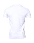 Dolce & Gabbana White Cotton Logo Patch Crew Neck T-shirt