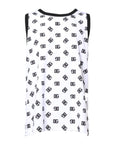 Dolce & Gabbana White Polyester Sleeveless DG Logo T-shirt