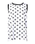Dolce & Gabbana White Polyester Sleeveless DG Logo T-shirt