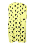 Dolce & Gabbana Yellow Cotton Sleeveless DG Heart T-shirt