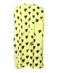 Dolce & Gabbana Yellow Cotton Sleeveless DG Heart T-shirt