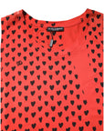 Dolce & Gabbana Red Cotton Sleeveless DG Heart Logo T-shirt