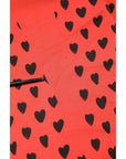 Dolce & Gabbana Red Cotton Sleeveless DG Heart Logo T-shirt