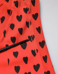 Dolce & Gabbana Red Cotton Sleeveless DG Heart Logo T-shirt