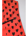 Dolce & Gabbana Red Cotton Sleeveless DG Heart Logo T-shirt