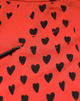 Dolce & Gabbana Red Cotton Sleeveless DG Heart Logo T-shirt