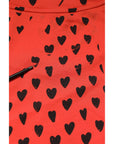 Dolce & Gabbana Red Cotton Sleeveless DG Heart Logo T-shirt