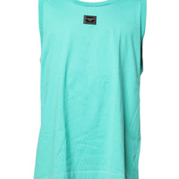 Dolce & Gabbana Green Sleeveless Logo Round Neck T-shirt