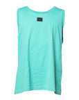 Dolce & Gabbana Green Sleeveless Logo Round Neck T-shirt