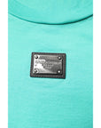 Dolce & Gabbana Green Sleeveless Logo Round Neck T-shirt