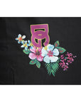 Dolce & Gabbana Black DG Floral Print Crew Neck T-shirt