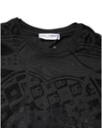 Dolce & Gabbana Black Cotton Bandana Logo Crew Neck T-shirt