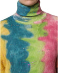 Dolce & Gabbana Multicolor Mohair Turtleneck Pullover Sweater
