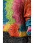 Dolce & Gabbana Multicolor Mohair Turtleneck Pullover Sweater