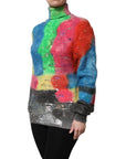 Dolce & Gabbana Multicolor Mohair Turtleneck Pullover Sweater