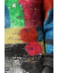 Dolce & Gabbana Multicolor Mohair Turtleneck Pullover Sweater