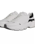 Dolce & Gabbana White Silver DAYMASTER Leather Sneakers Shoes