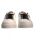 Dolce & Gabbana White Leather DG Logo Low Top Sneaker Shoes